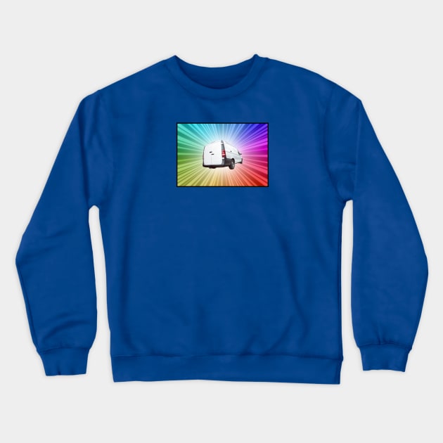 Van Rainbow Swirl Crewneck Sweatshirt by Van Life Garb